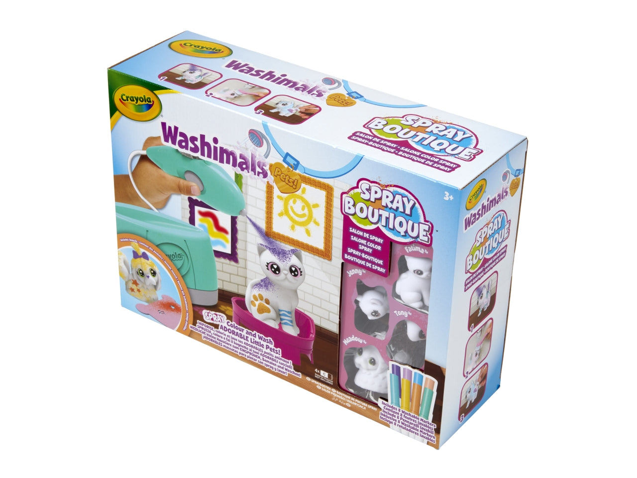 Washimals Pets Spray Boutique - Set con Accessori, Azzurro e Bianco, EtÃ  3+, Crayola $