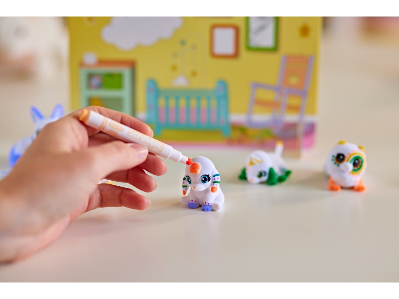 Washimals Baby Pets Asilo Nido dei Cuccioli - Set con 5 Pets e Accessori, Multicolor, EtÃ  3+, Crayola