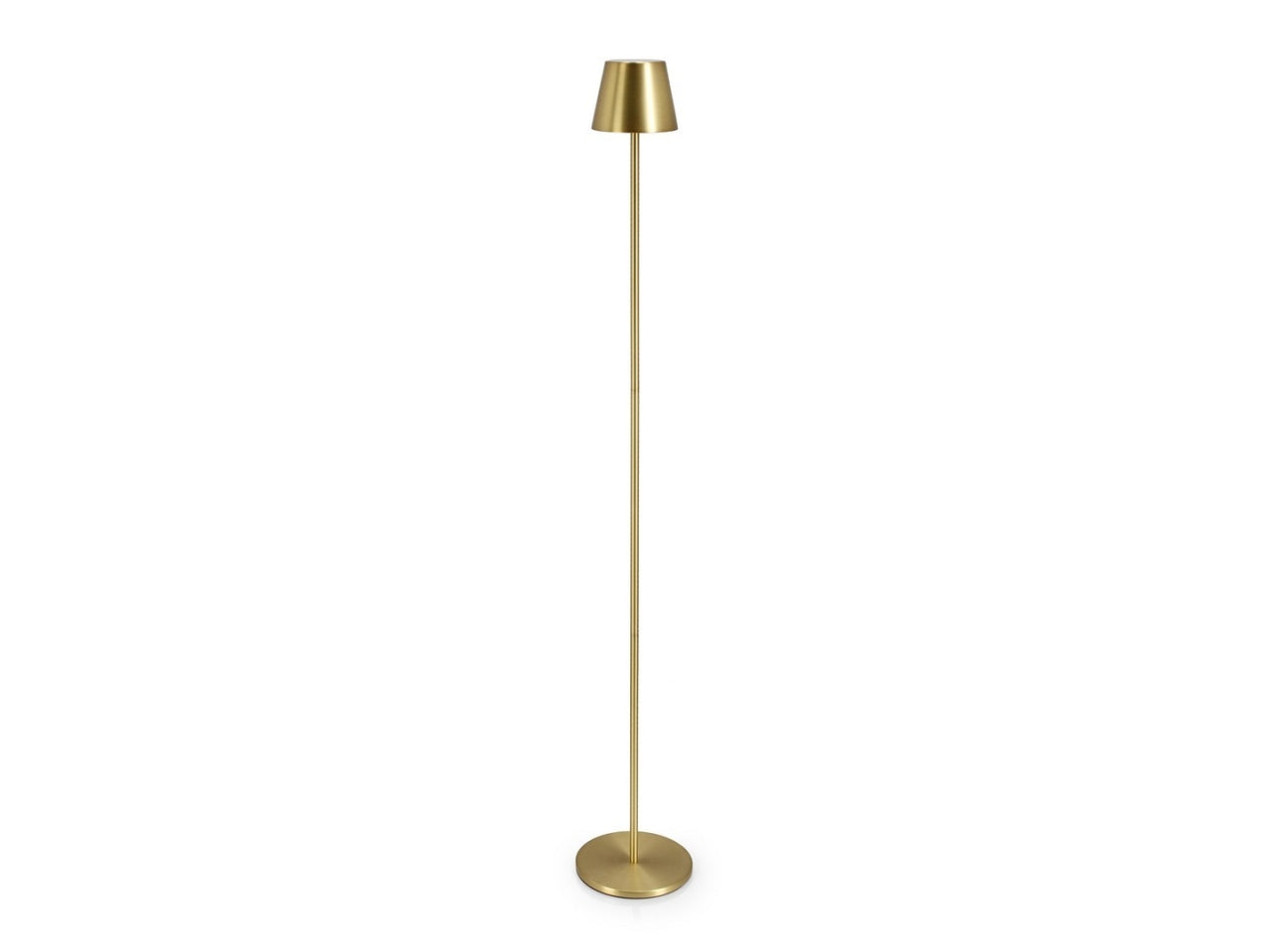 Piantana led bianco caldo in metallo trattato oro moderna - Ã17x115h cm - Bizzotto