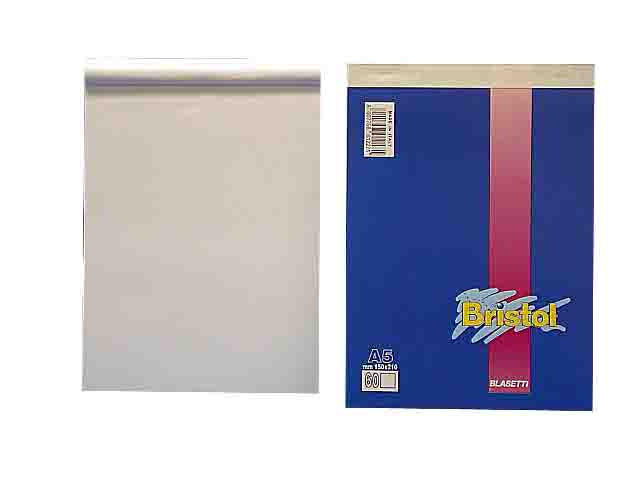 Blocco notes A5 colore bianco 150x210 mm 50gr Blasetti