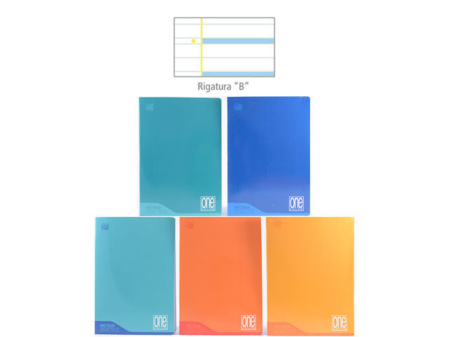 Quaderno a righe Blasetti A4 rigatura B 100gr/m2 colori assortiti misura 210x297mm - la confezione comprende 6 quaderni