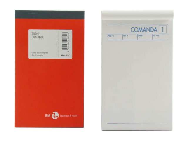 Blocco comande ristorante 511/2