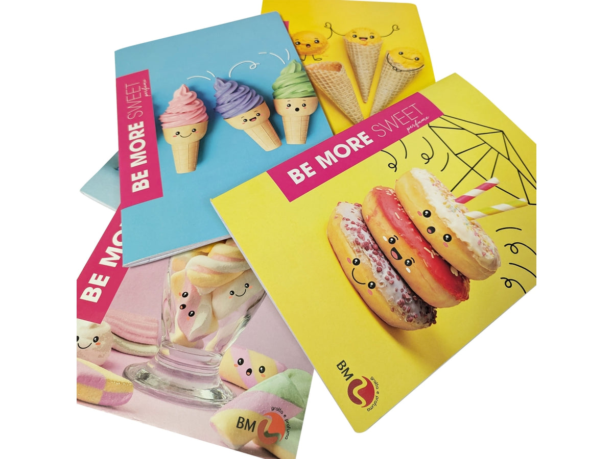 Quaderni maxi sweet linea be more different formato 21x29,7, pagine 72+r, rigatura 5 mm confezione da 10 quaderni