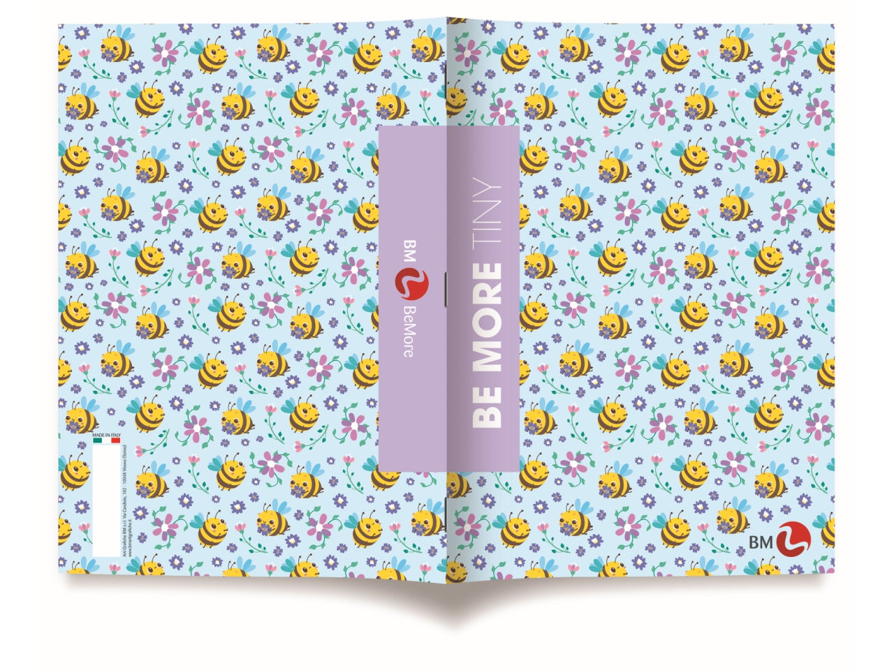 Quaderni maxi tiny linea be more different formato 21x29,7, pagine 72+r, rigatura 1 rigo confezione da 10 quaderni