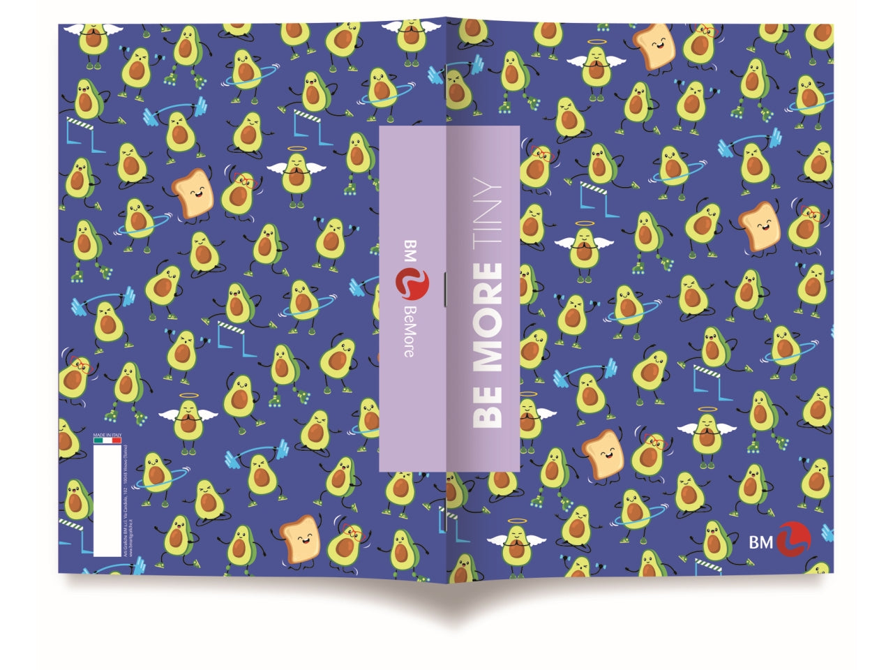 Quaderni maxi tiny linea be more different formato 21x29,7, pagine 72+r, rigatura q confezione da 10 quaderni