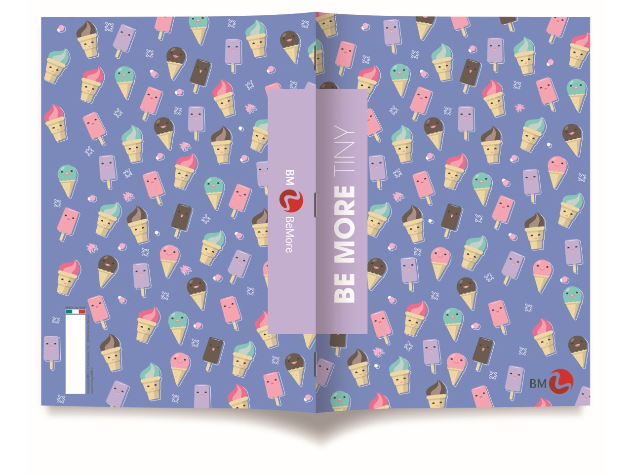 Quaderni maxi tiny linea be more different formato 21x29,7, pagine 72+r, rigatura q confezione da 10 quaderni