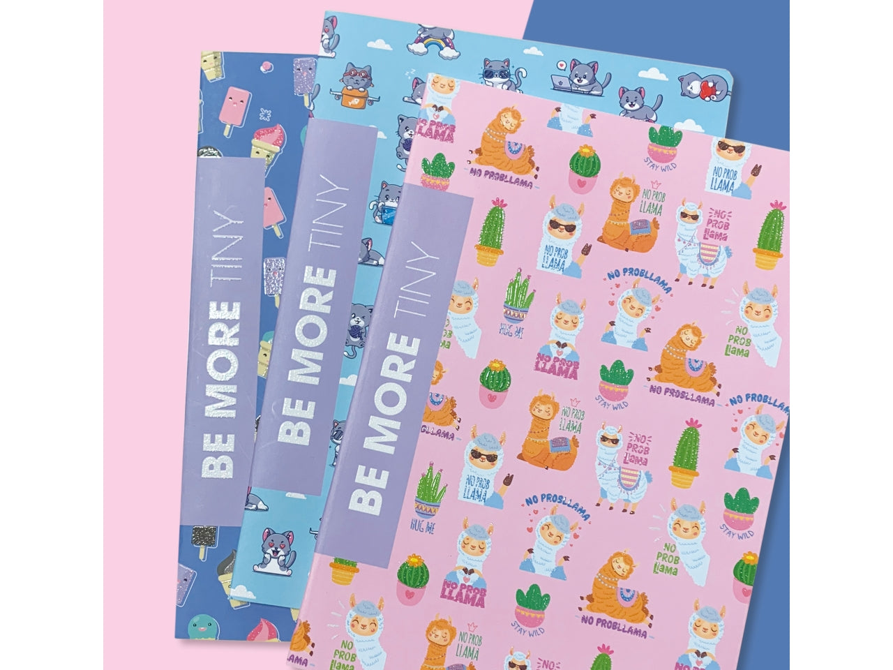 Quaderni maxi tiny linea be more different formato 21x29,7, pagine 72+r, rigatura q confezione da 10 quaderni