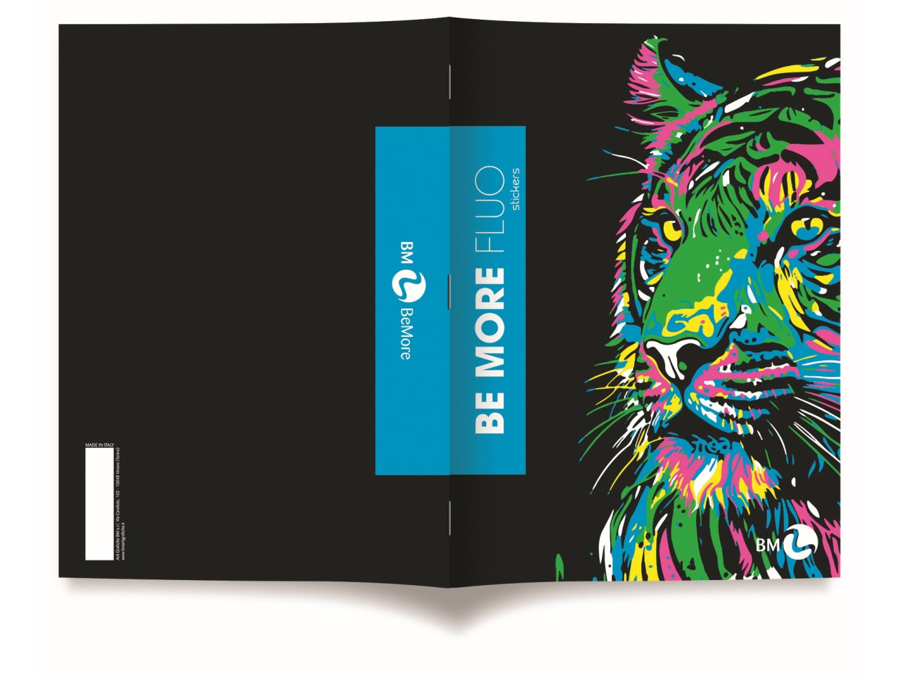 Quaderni maxi fluo linea be more different formato 21x29,7, pagine 72+r, rigatura c confezione da 10 quaderni