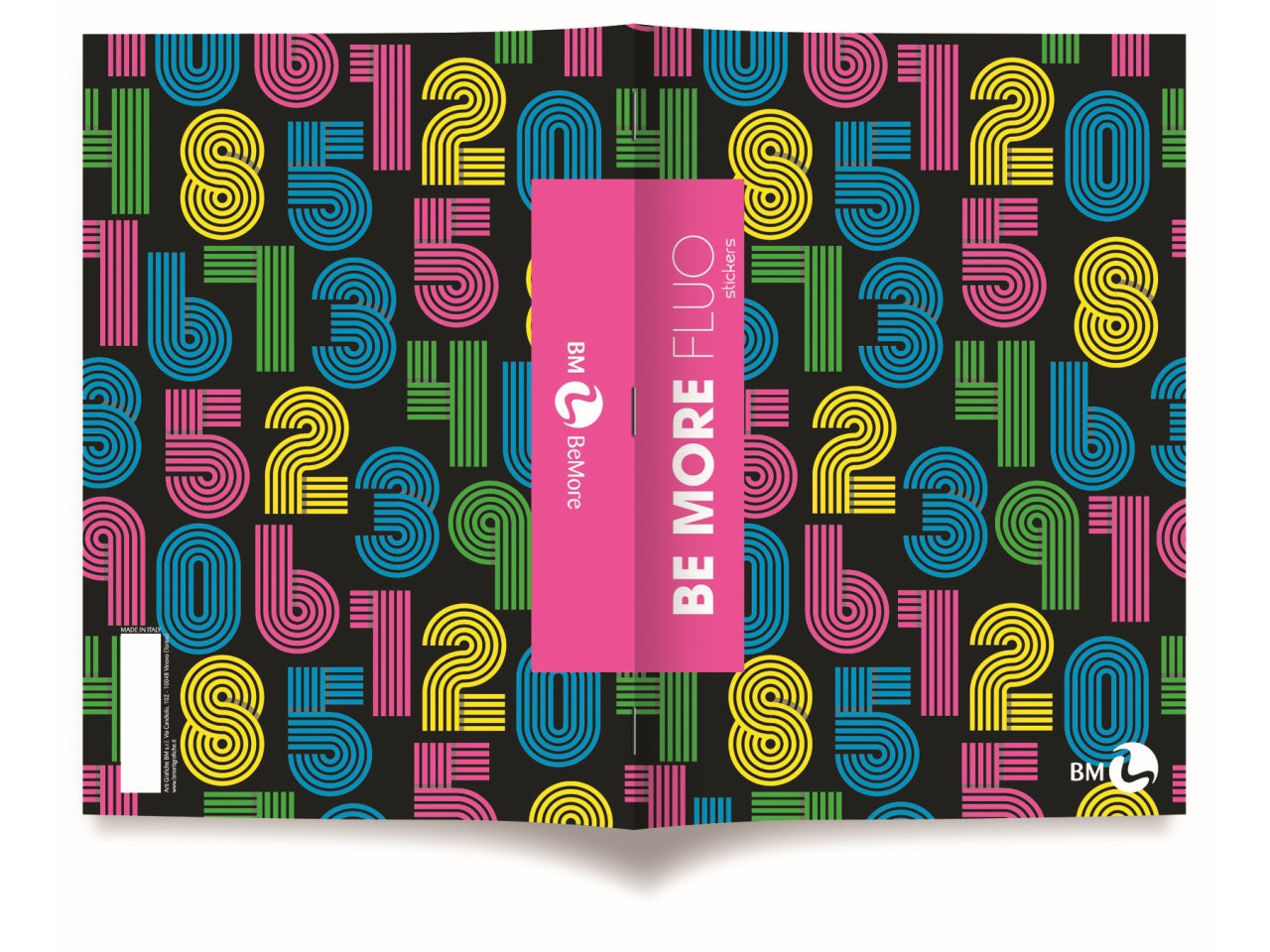 Quaderni maxi fluo linea be more different formato 21x29,7, pagine 72+r, rigatura 5 mm confezione da 10 quaderni