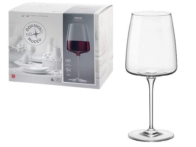 Bicchiere nexo calice x rosso 6 pezzi 365749gr021990