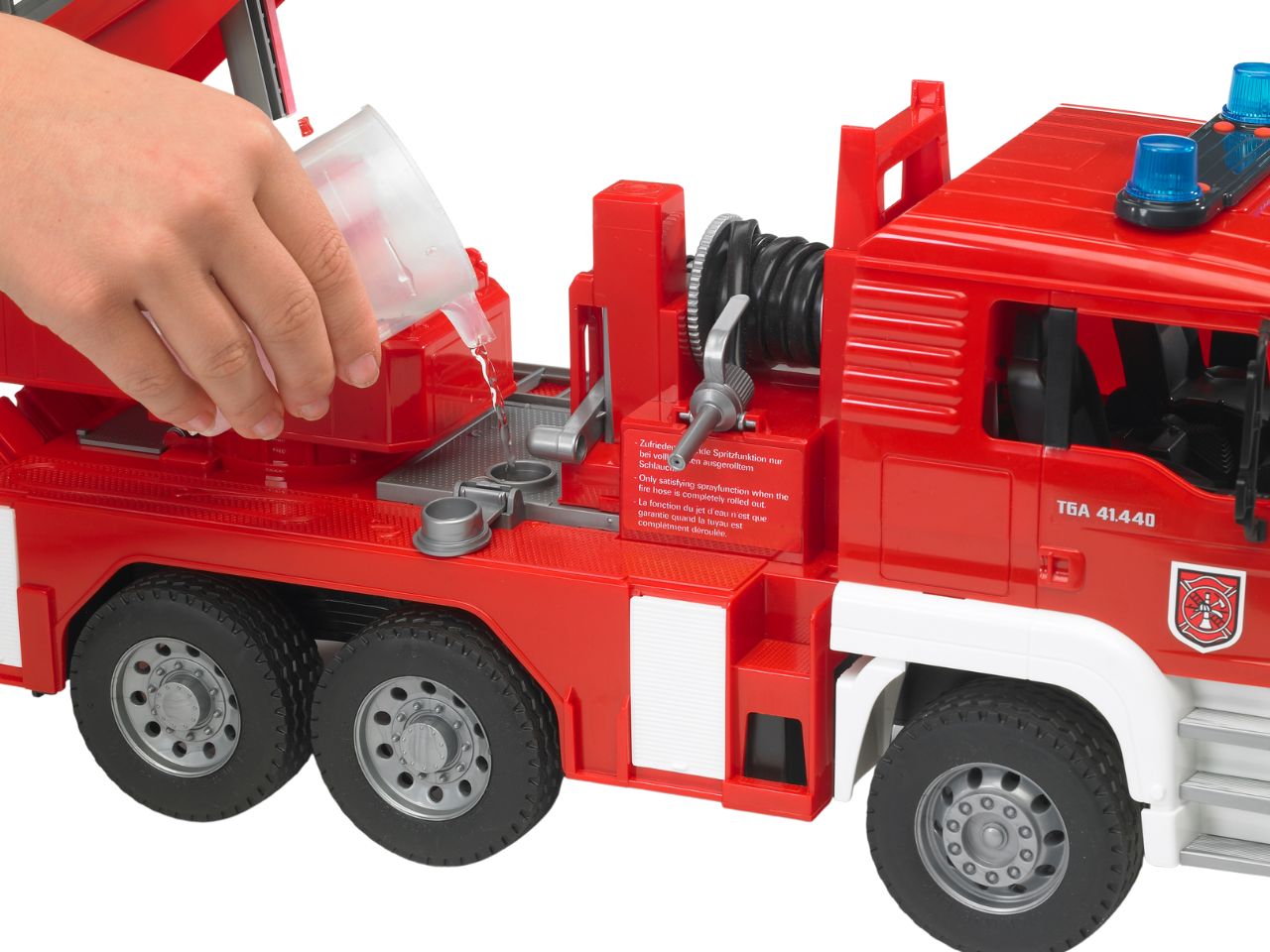 Man camion pompieri c/luci/ suoni 02771