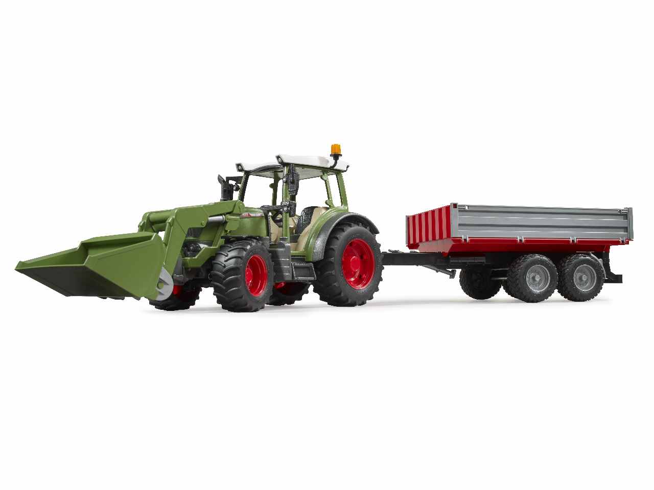 Trattore fendt vario 211 con benna e rimorchio