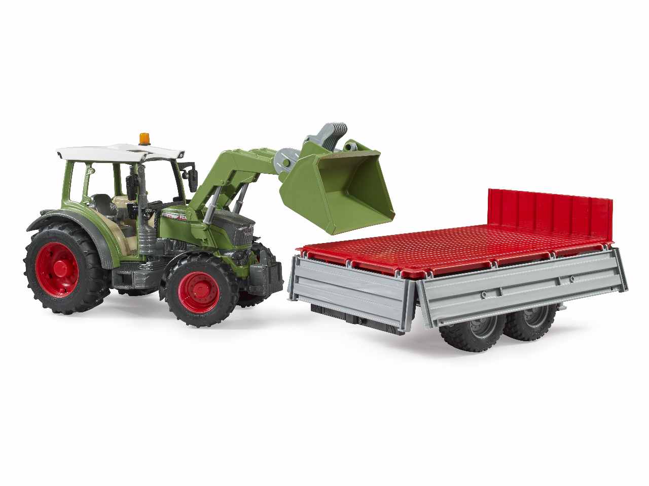 Trattore fendt vario 211 con benna e rimorchio