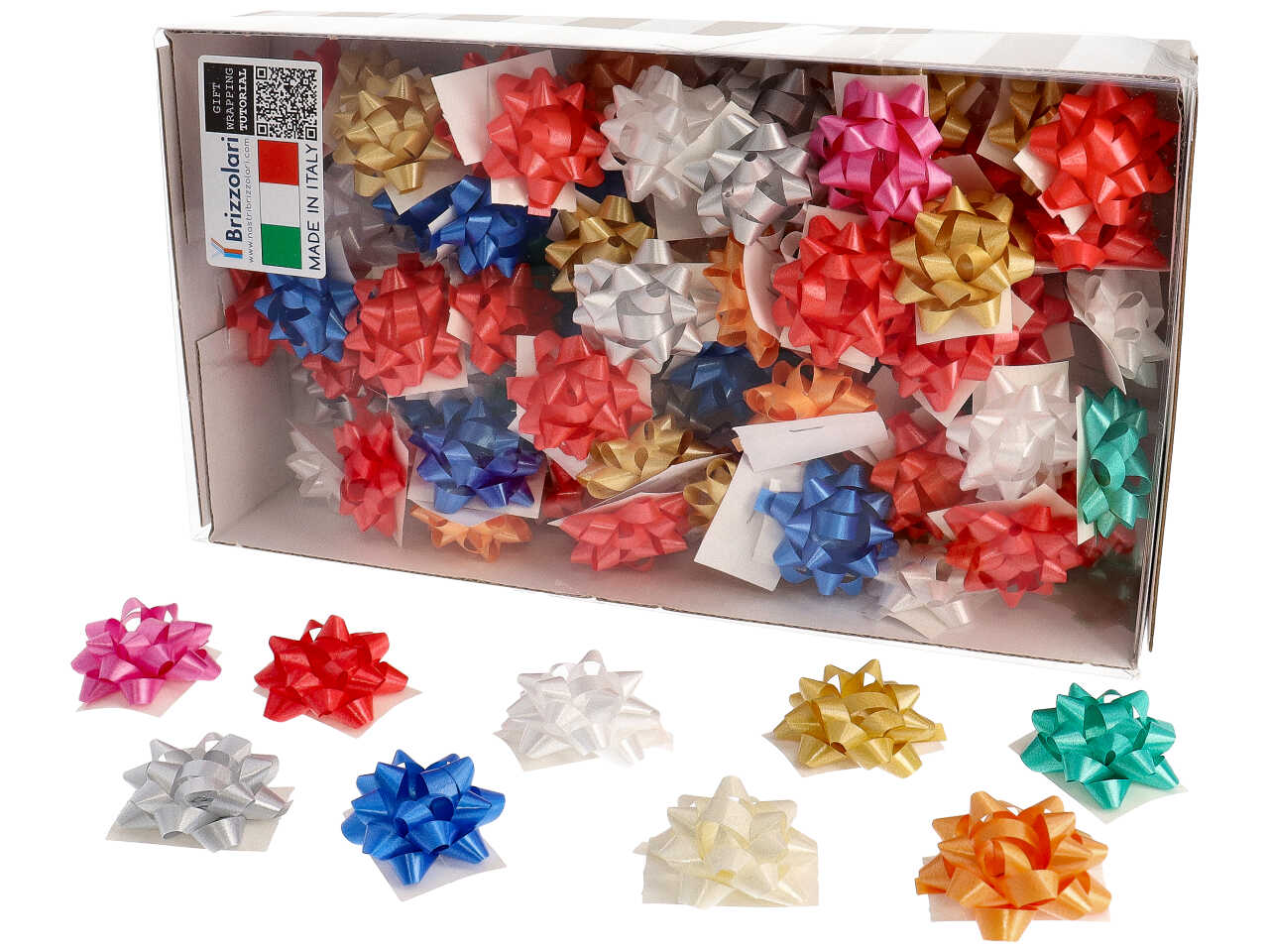 Coccarde tipo e 2900 6,5mm assortite la confezioni contiene 100 coccarde