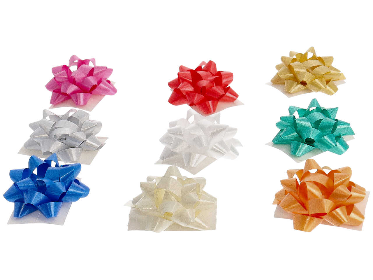 Coccarde tipo e 2900 6,5mm assortite la confezioni contiene 100 coccarde