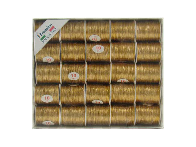 Rocchetta natalizia oro 10mm - la confezione comprende 25 rocchette