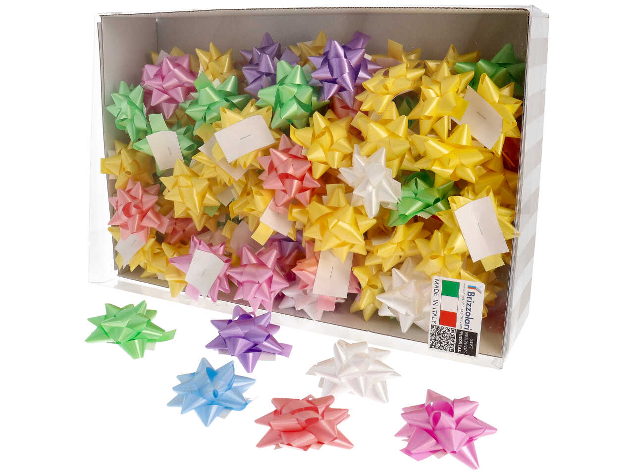 Coccarde tipo laccato 3100 14mm assortite la confezioni contiene 100 coccarde