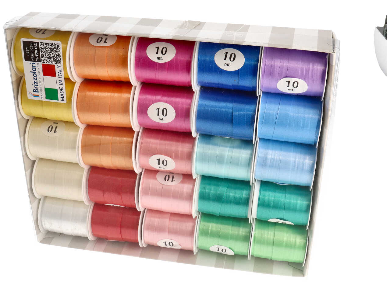 Rocchetta tipo e 8200 1cmx10mt assortite la confezione contiene 25 rocchette