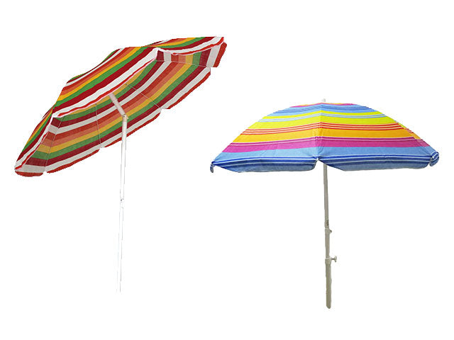 Ombrellone amalfi 180/8/32 in tnt rigato con sacca in pvc