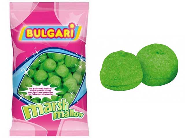 Marshmallow palla golf verde in busta da 900gr