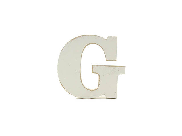 Shabby lettera G in legno 1.9x10cm 1130206