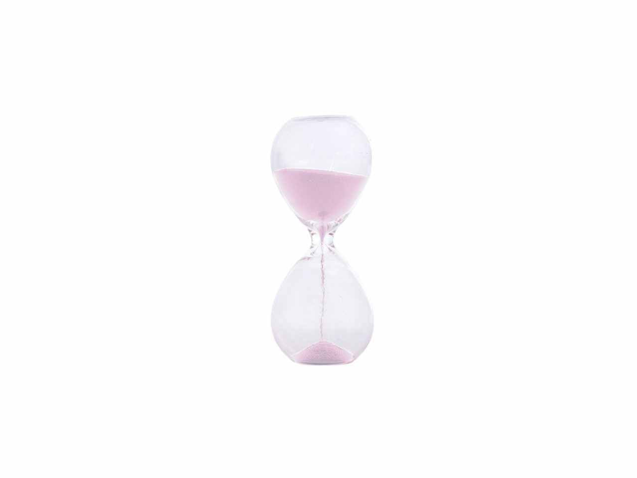 Clessidra rosa mini 13cm 1minuto