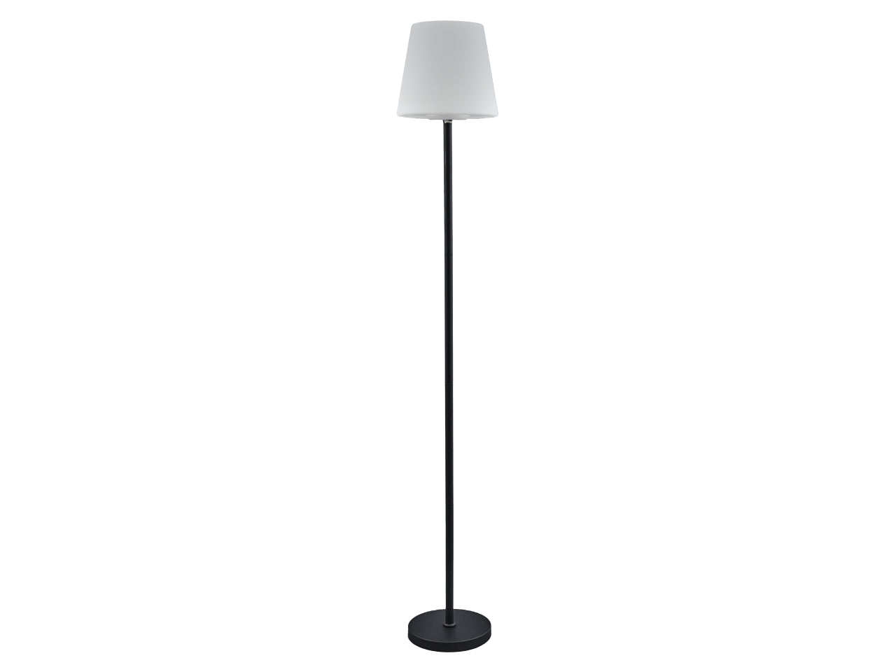 Piantana solare in metallo moderna nera 20x160cm - Melograno Tech