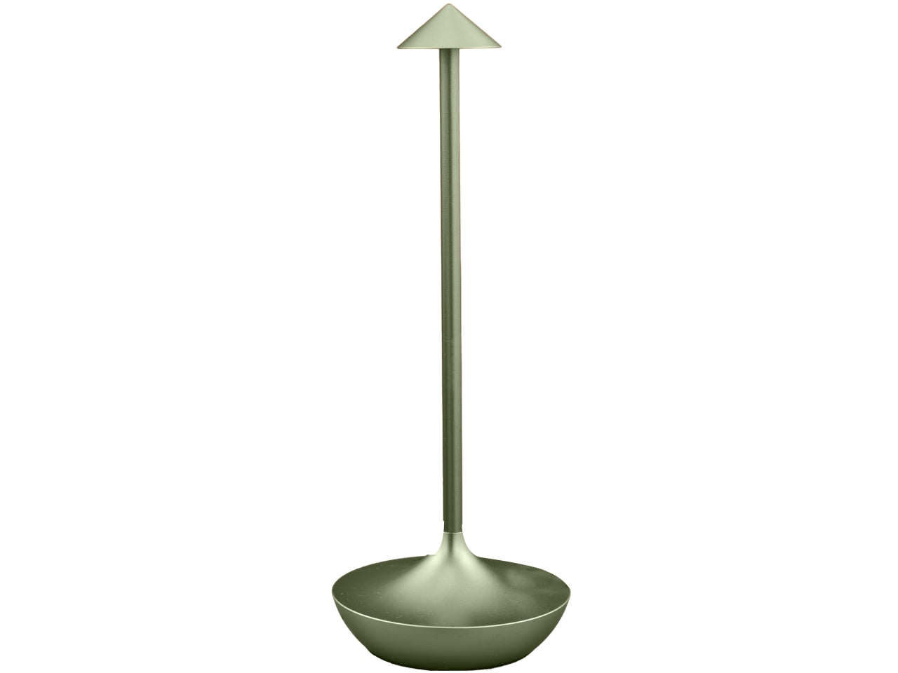 Lampada da tavolo in alluminio verde led moderno 11x29 cm - Melograno Tech