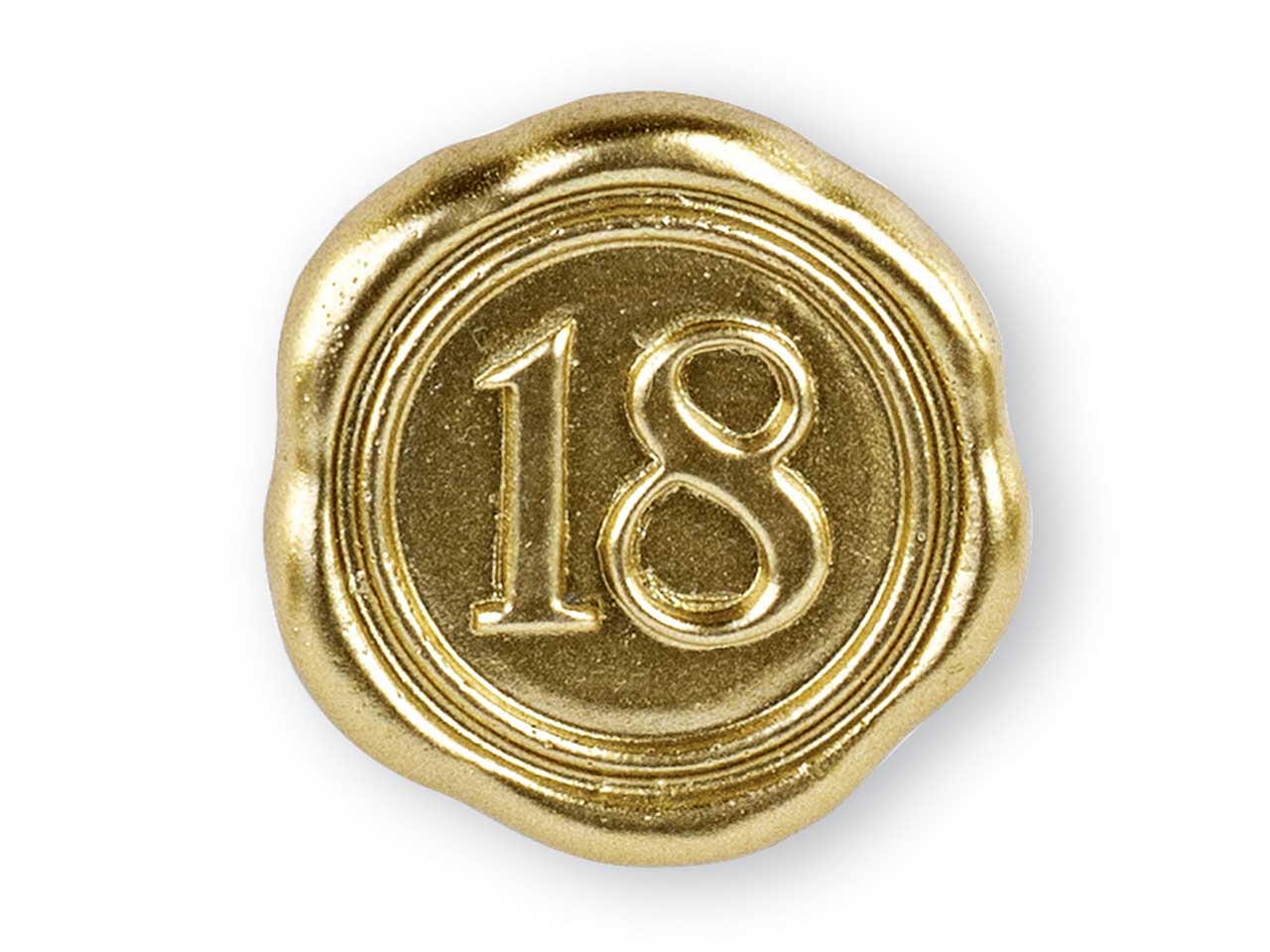 Chiudipacco adesivo n.18 ceralacca colore oro