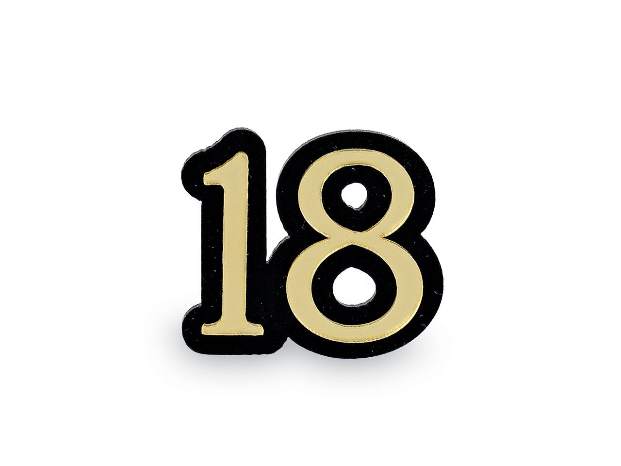 Chiudipacco 18 oro/nero con adesivo