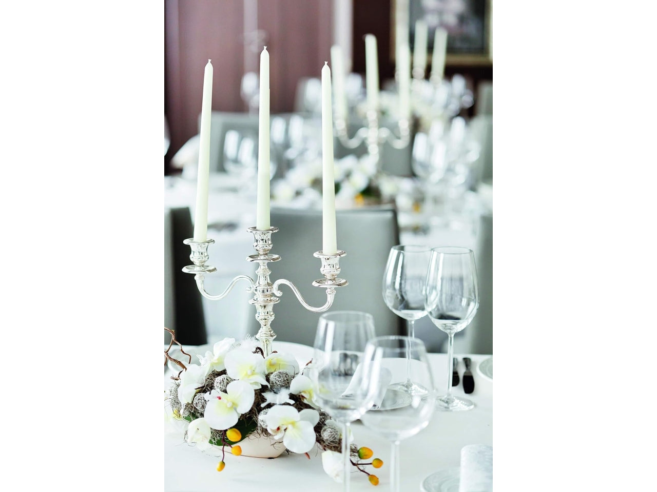 Candela conica 21cm 6pz avorio 1310 02