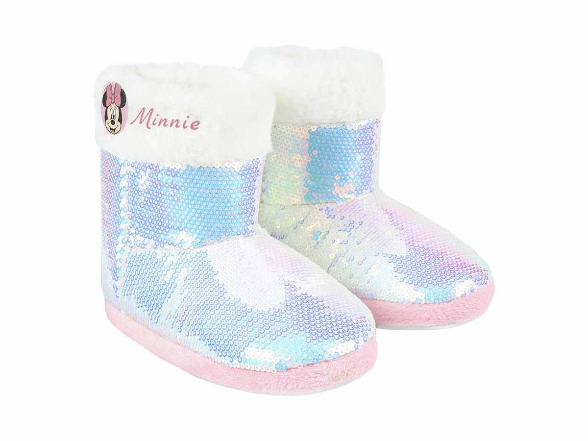 Minnie stivaletti da casa con paillettes taglie assortite dal 28-35