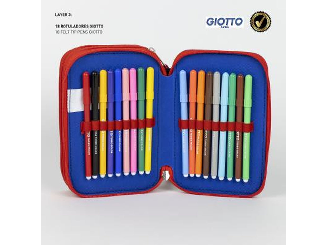 Astuccio Spider Man 3 cerniere da bambino 13x7x19,5 cm - CerdÃ 