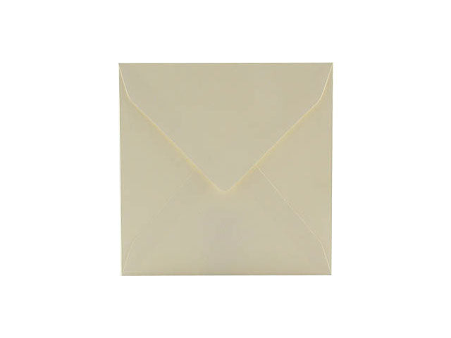 Buste quadrate per partecipazioni matrimonio in carta avorio taglio dritto 17x17cm - la confezione comprende 25 buste