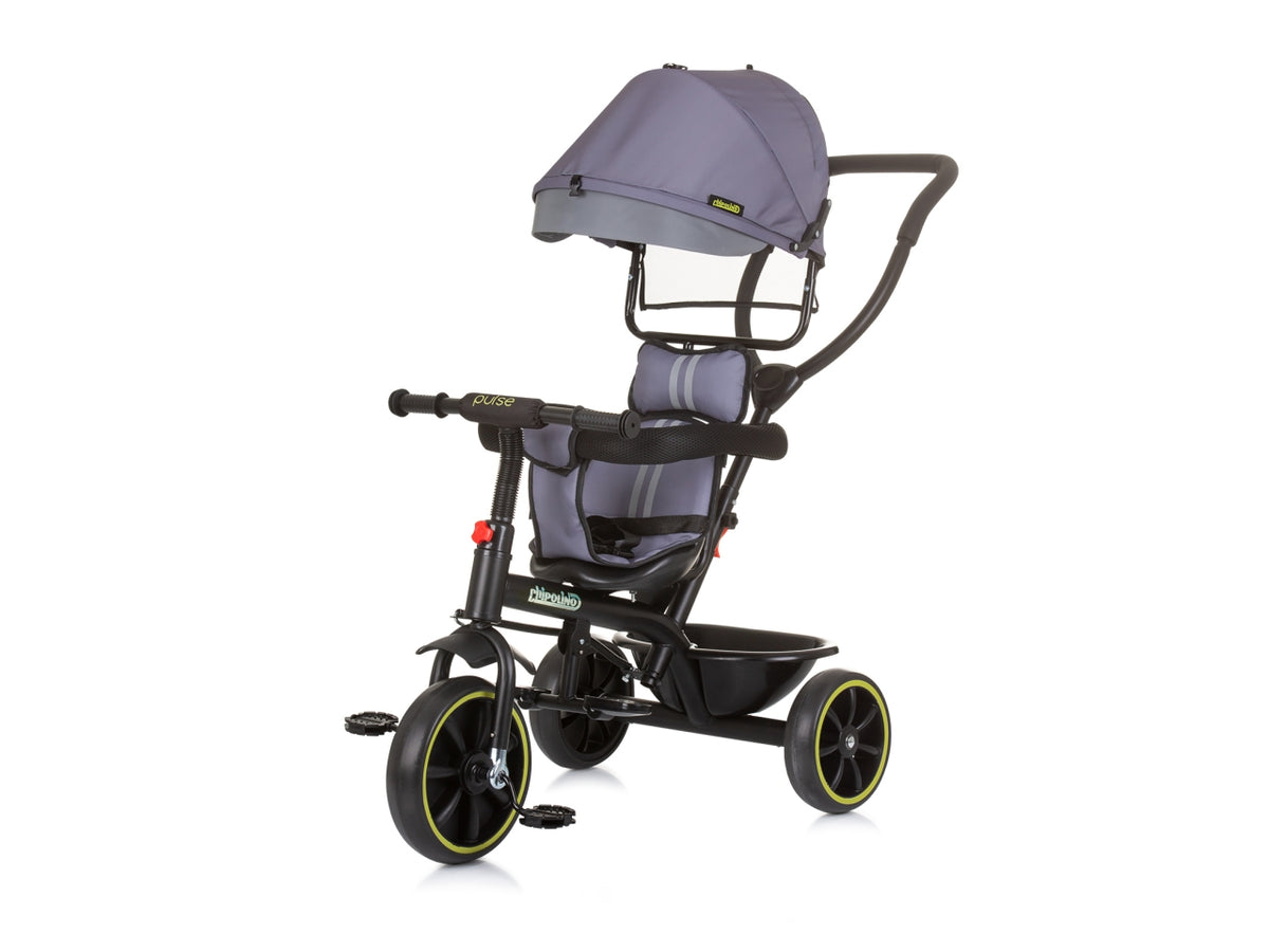 Triciclo con tettuccio pulse granito 18 mesi | Chipolino $