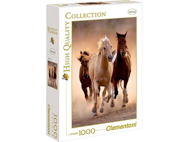 Puzzle 1000 pezzi hqc running horses39168