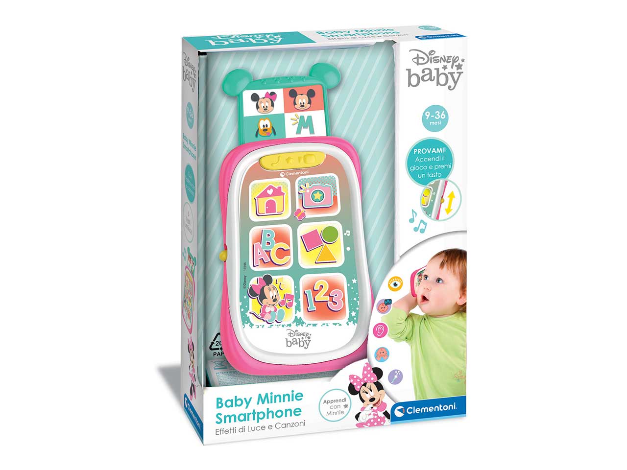 Disney Baby Minnie Telefono Giocattolo Gioco Elettronico Educativo - Clementoni