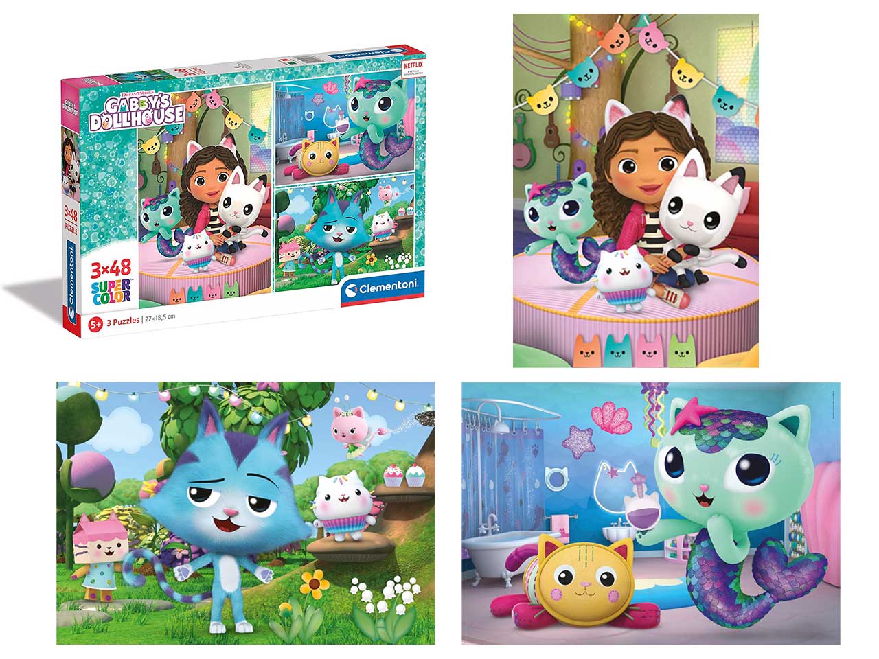 Puzzle 3x48 gabby's dollhouse - Galiani Store