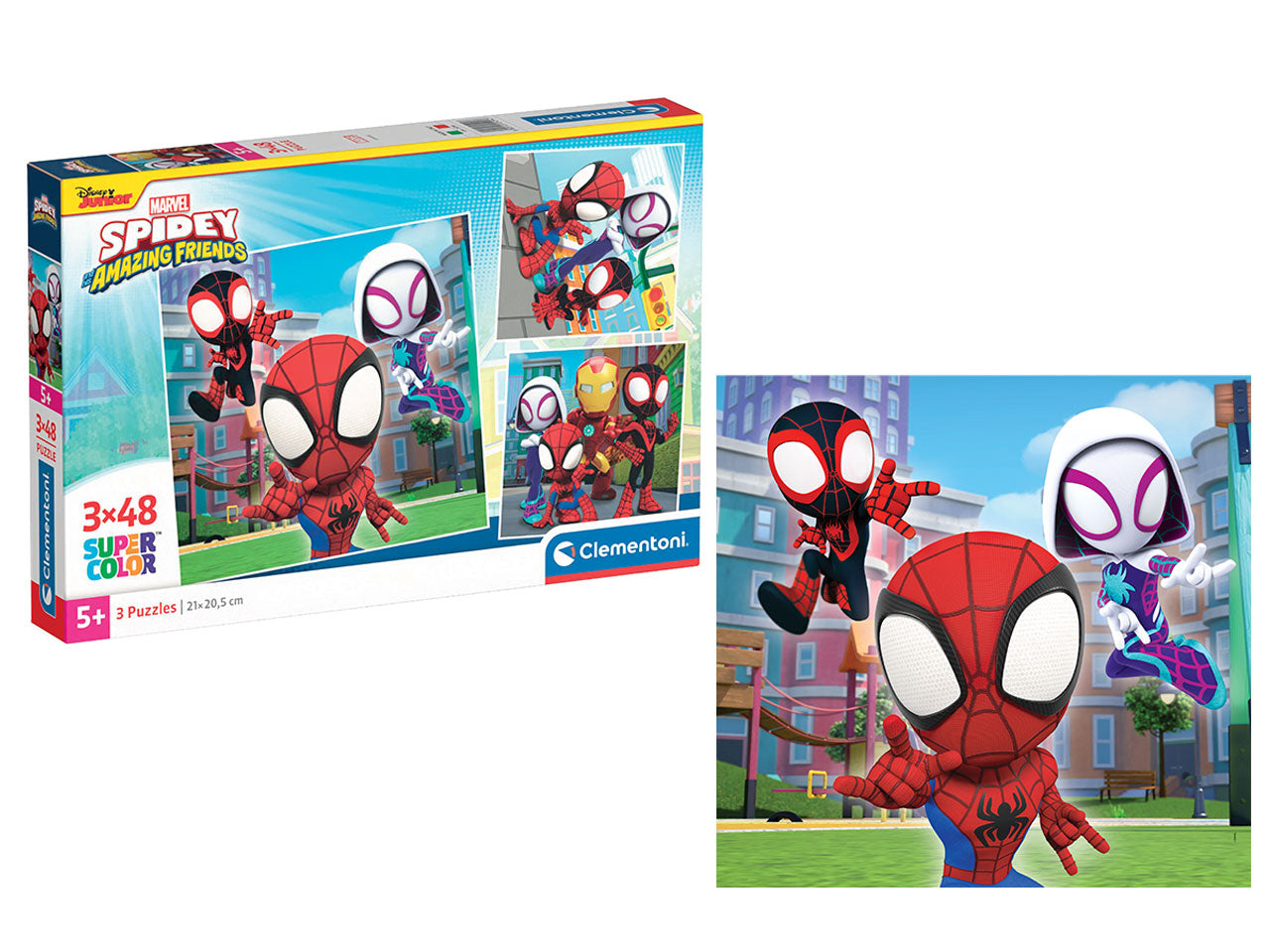 Clementoni puzzle 3x48 square spidey and his amazing friends - Galiani ...