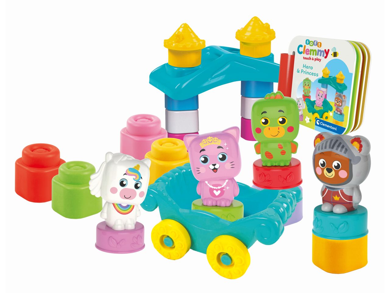 Soft Clemmy Set Costruzioni Morbidi Baby Hero & Princess - Clementoni
