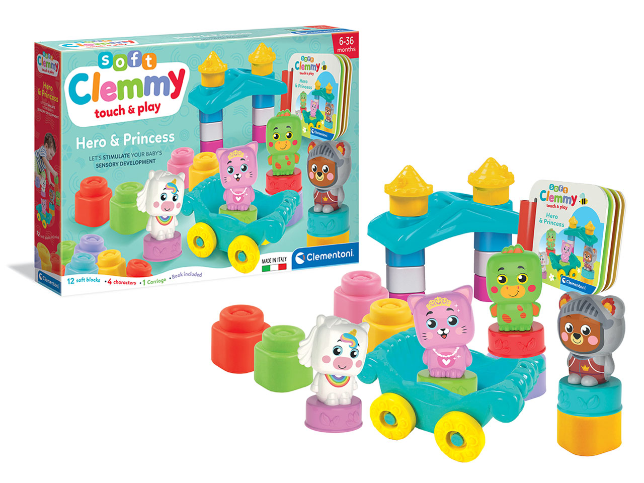 Soft Clemmy Set Costruzioni Morbidi Baby Hero & Princess - Clementoni