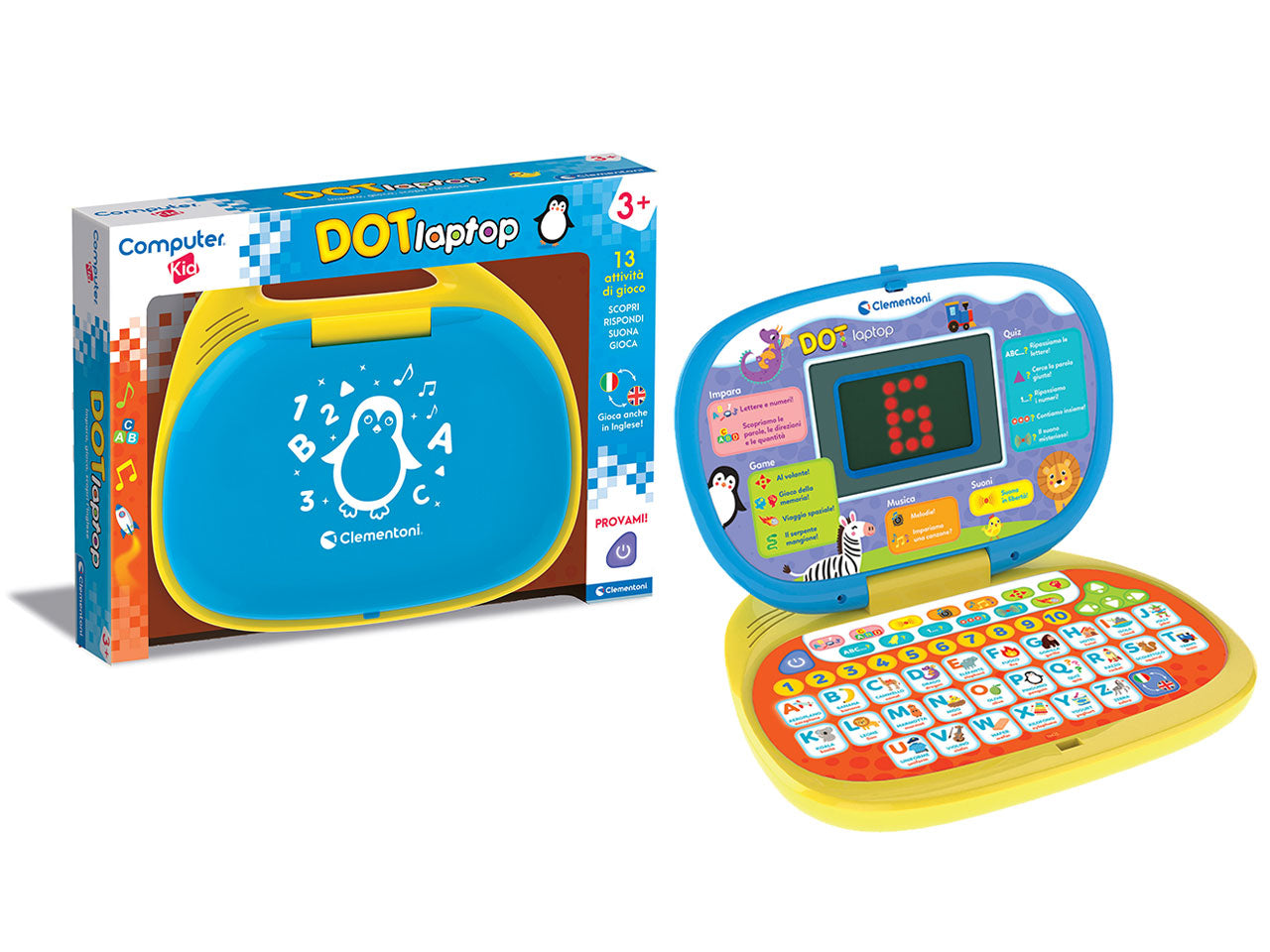 Computer Kid DOT Laptop Gioco Educativo Elettronico - Clementoni
