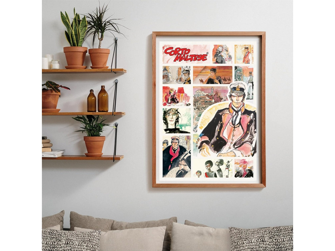 Puzzle 1000 pezzi Corto Maltese, 50x70 cm con poster incluso, 18+ anni, Made in Italy - Clementoni