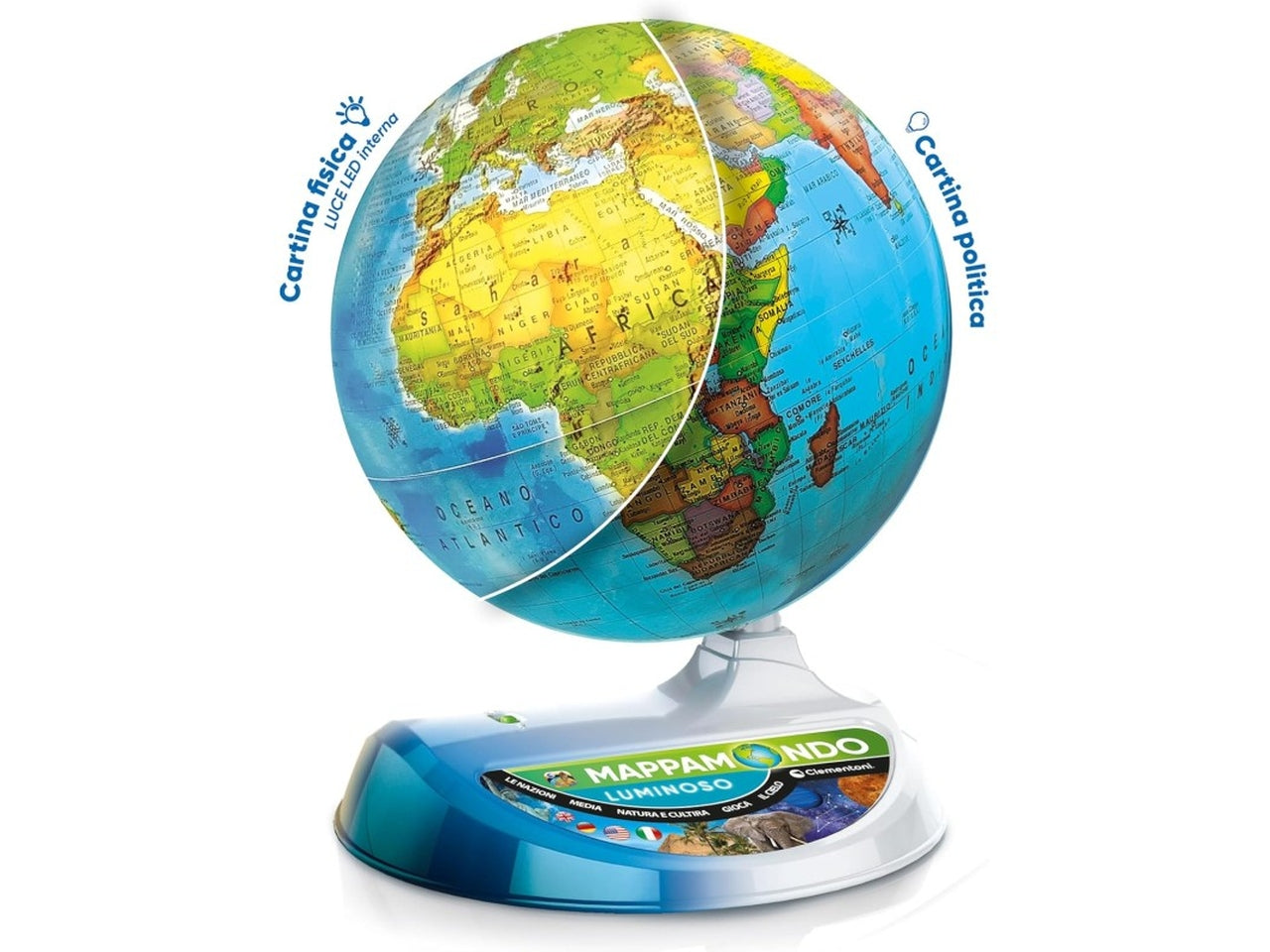 Light up globe with ar