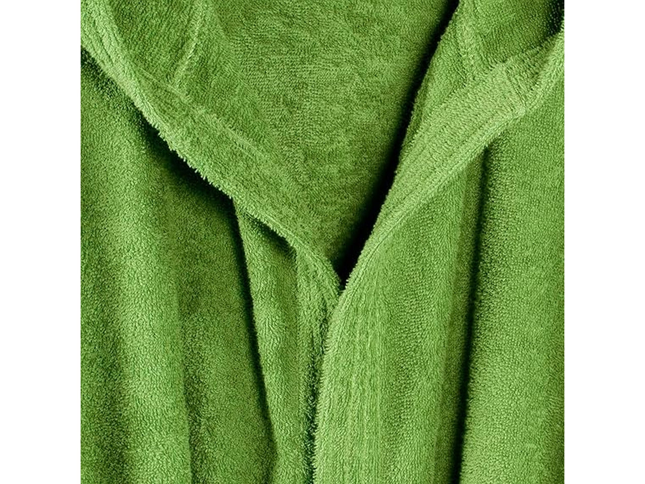 Accappatoio adulto cotone spugna 400gr/mq verde monocromatico taglia xxl - Caleffi