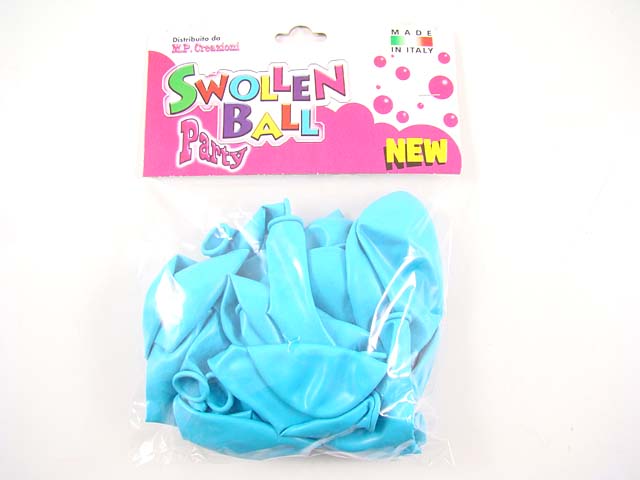 Palloncini gomma 25 pezzi celeste 881