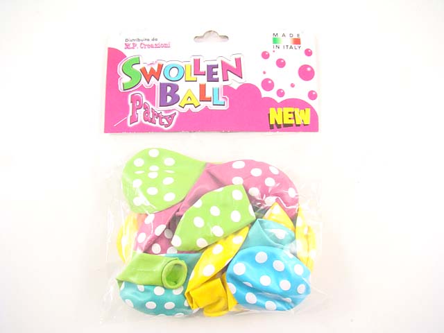 Palloncini gomma 20 pezzi pois 902