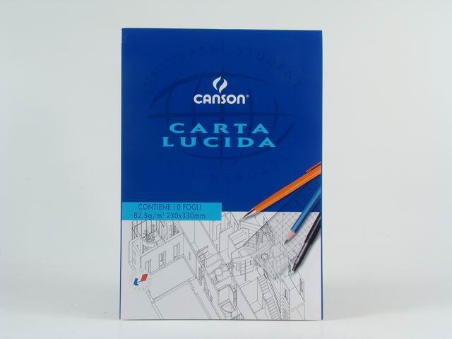 Carta lucida satinata canson per stampa monocromatica e a colori, 80gr bianco 230x330 mm 10 fogli