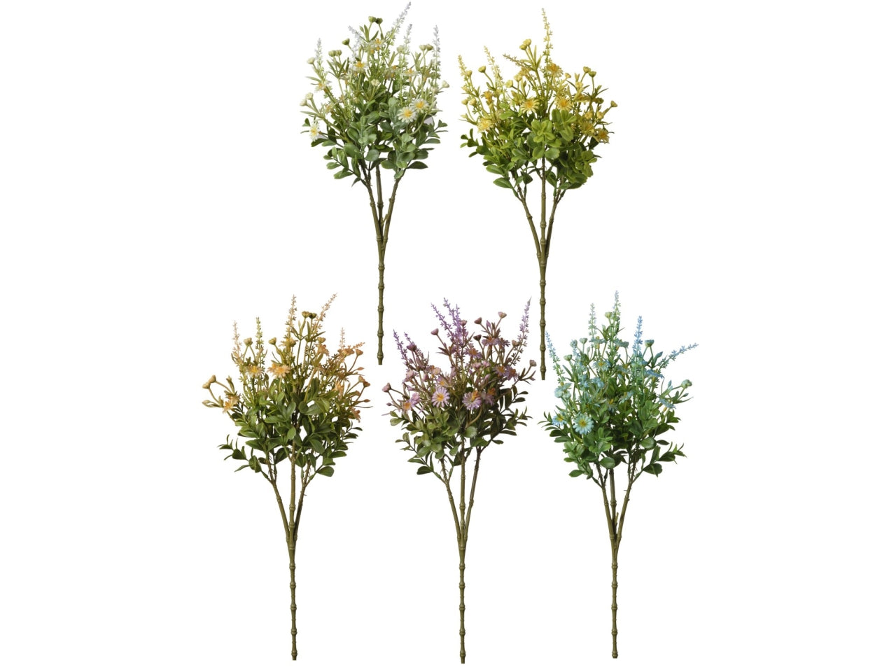 Ramo con fiorellini 63cm in 5 varianti di colori