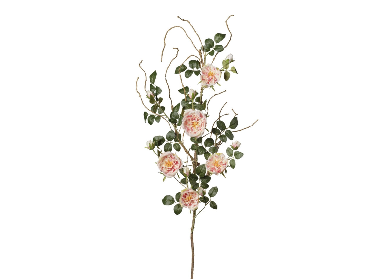 Ramo rosa rosa chiaro con rametti 125cm